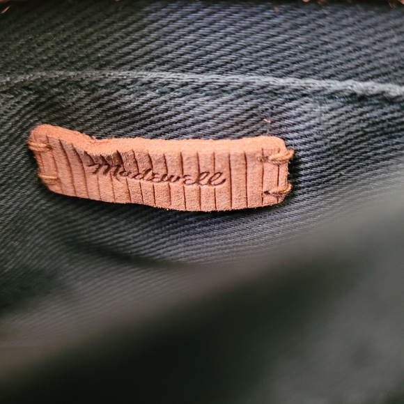 Madewell Rust Corduroy Crossbody Bag with Gold Chain - Picture 10 of 12